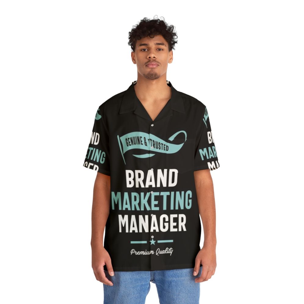 Branded Hawaiian shirt for marketing managers - People Front