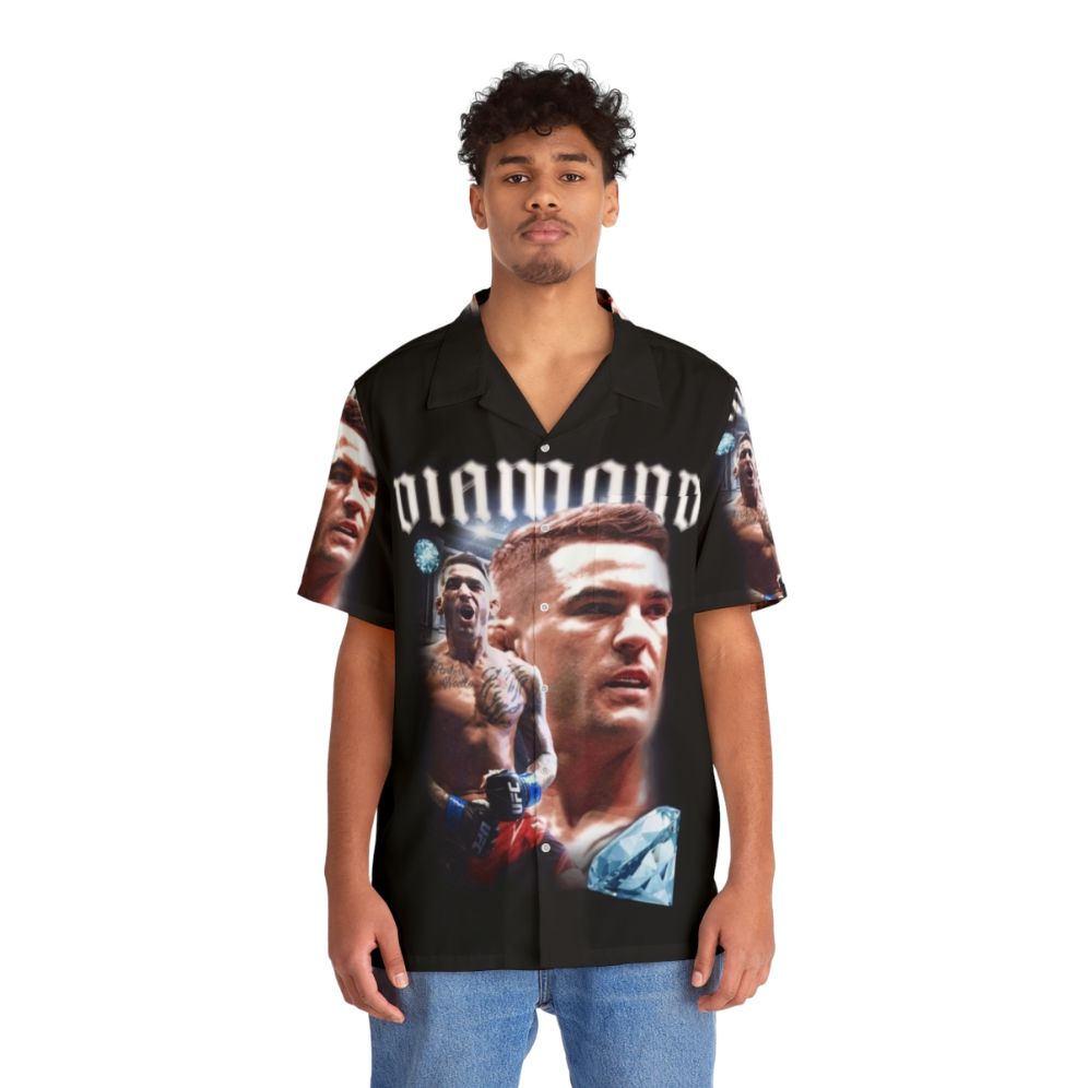 Dustin Poirier Diamond Hawaiian Shirt - People Front