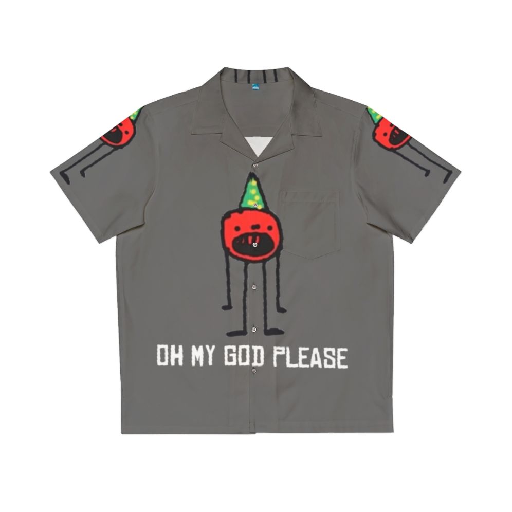 Callmecarson inspired "Oh My God Please" Hawaiian shirt for gaming and meme enthusiasts