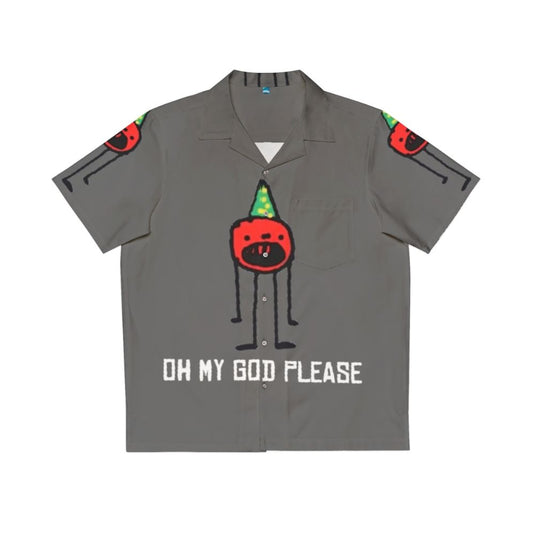 Callmecarson inspired "Oh My God Please" Hawaiian shirt for gaming and meme enthusiasts