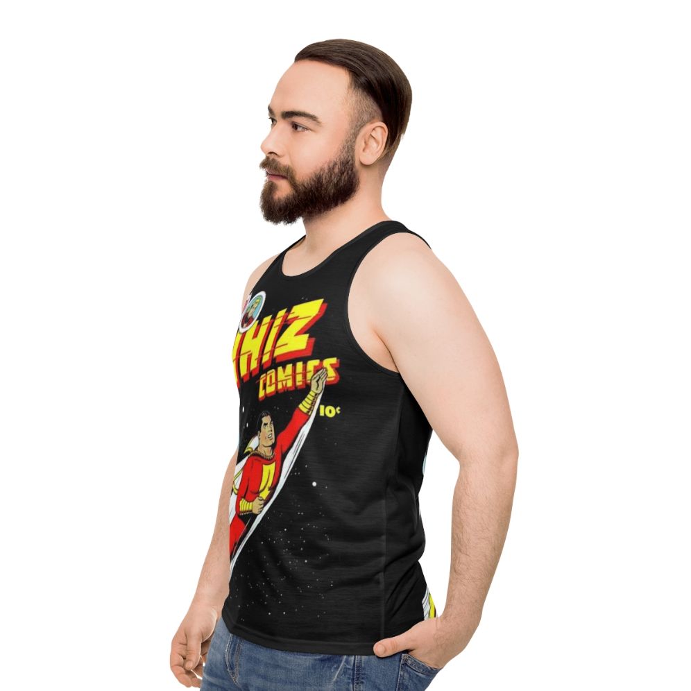 Vintage Golden Age Comic Book Unisex Tank Top - men side