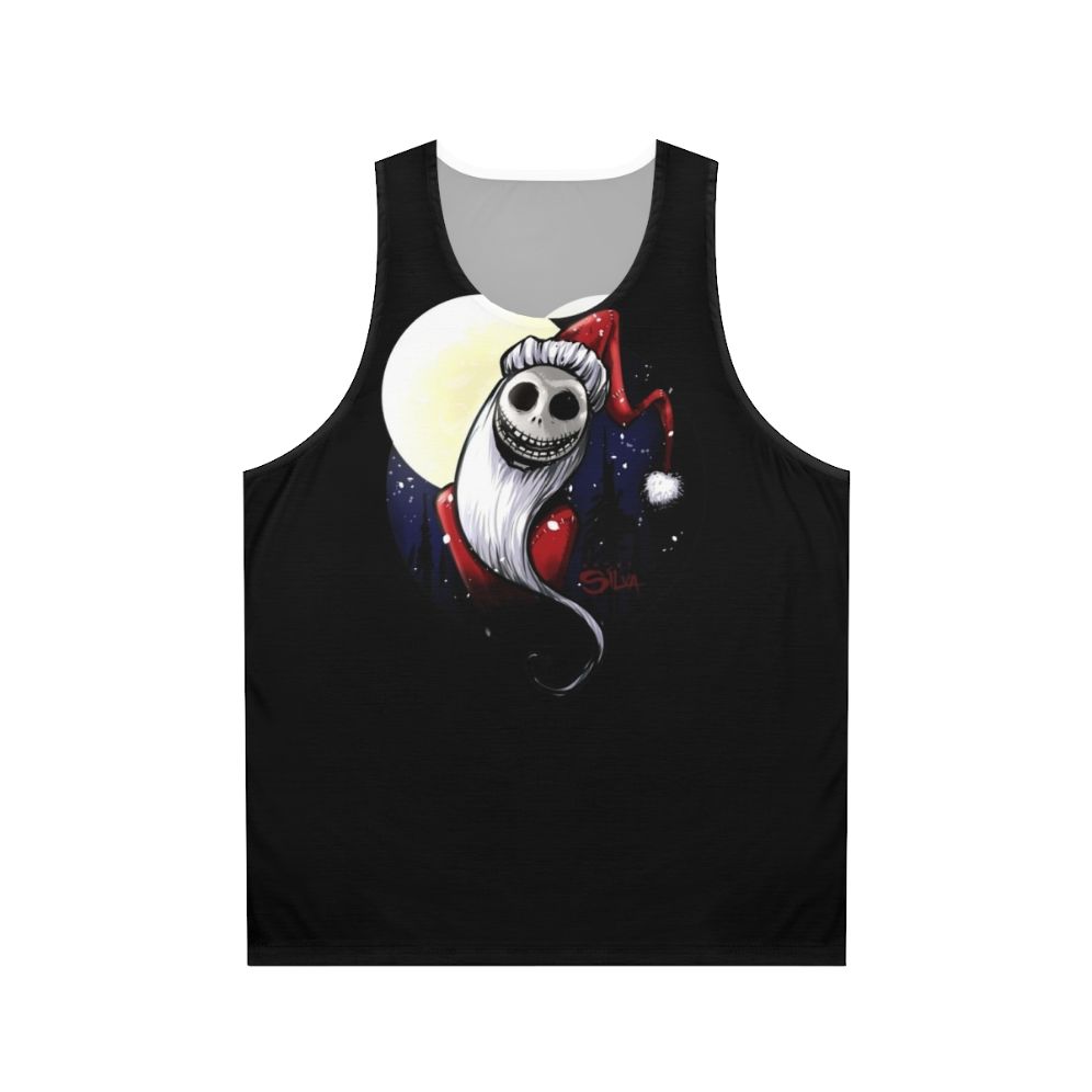 Jack Skellington Santa Claus holiday unisex tank top