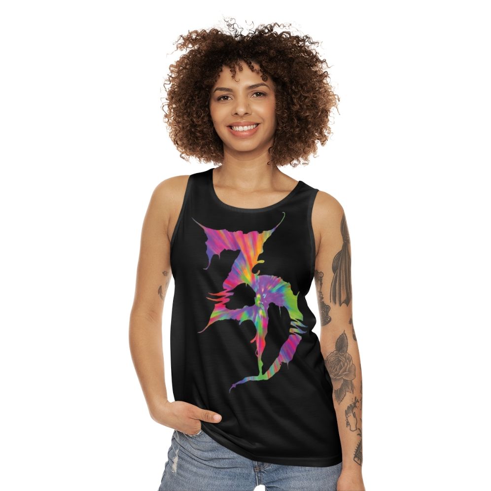 Zeds Dead unisex tie-dye tank top for EDM festivals and raves - women