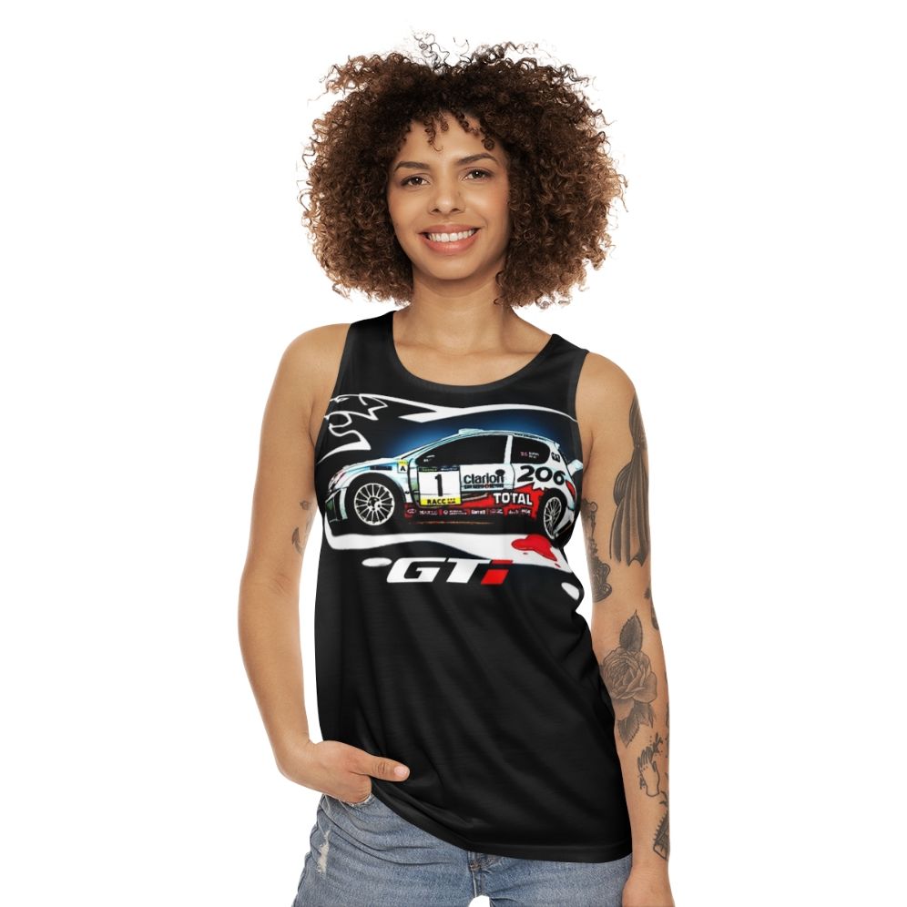 Unisex 206 racing car tank top - women