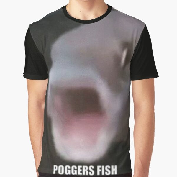 Pog Fish Poggers Fish Graphic T-Shirt with Cute Cartoon Fish Design