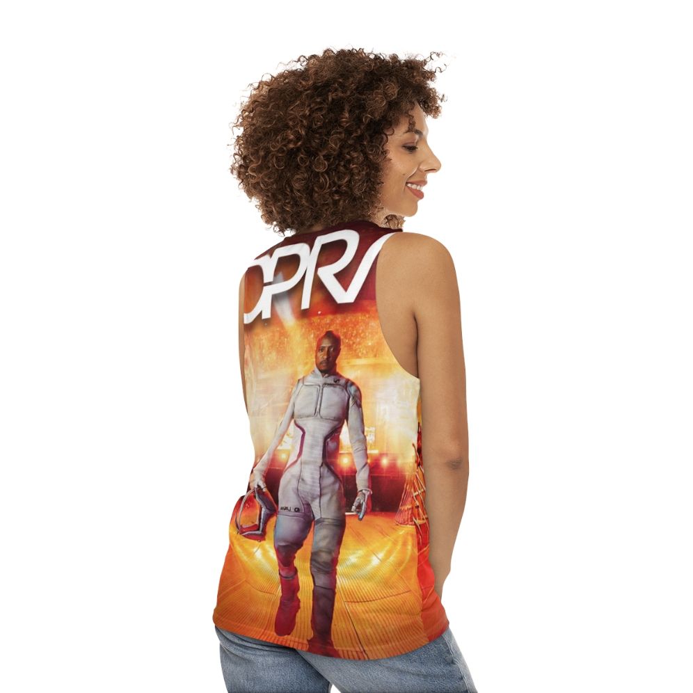 Star Hunter Soprano Singer Unisex Music Album Tank Top - women back