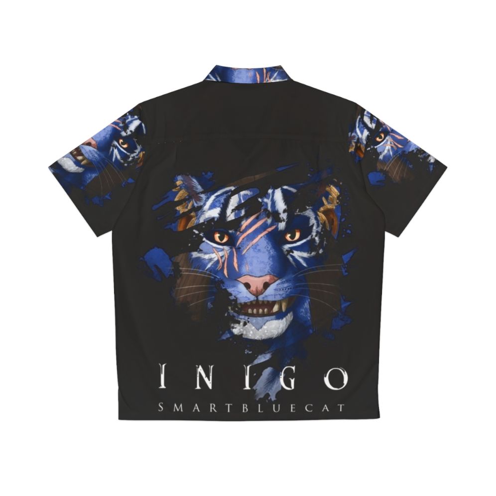 Inigo Hawaiian Shirt in Darker Shades - Back