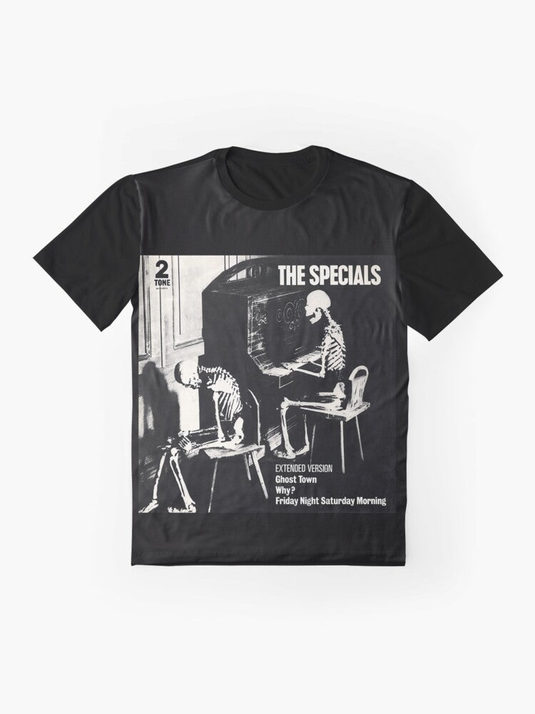 The Specials (Ghost Town) Graphic T-Shirt featuring the iconic ska and reggae band logo - Flat lay