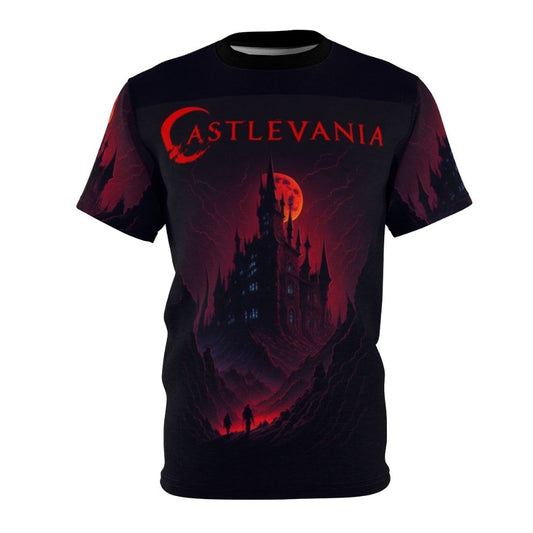 Castlevania inspired gothic vampire anime t-shirt design