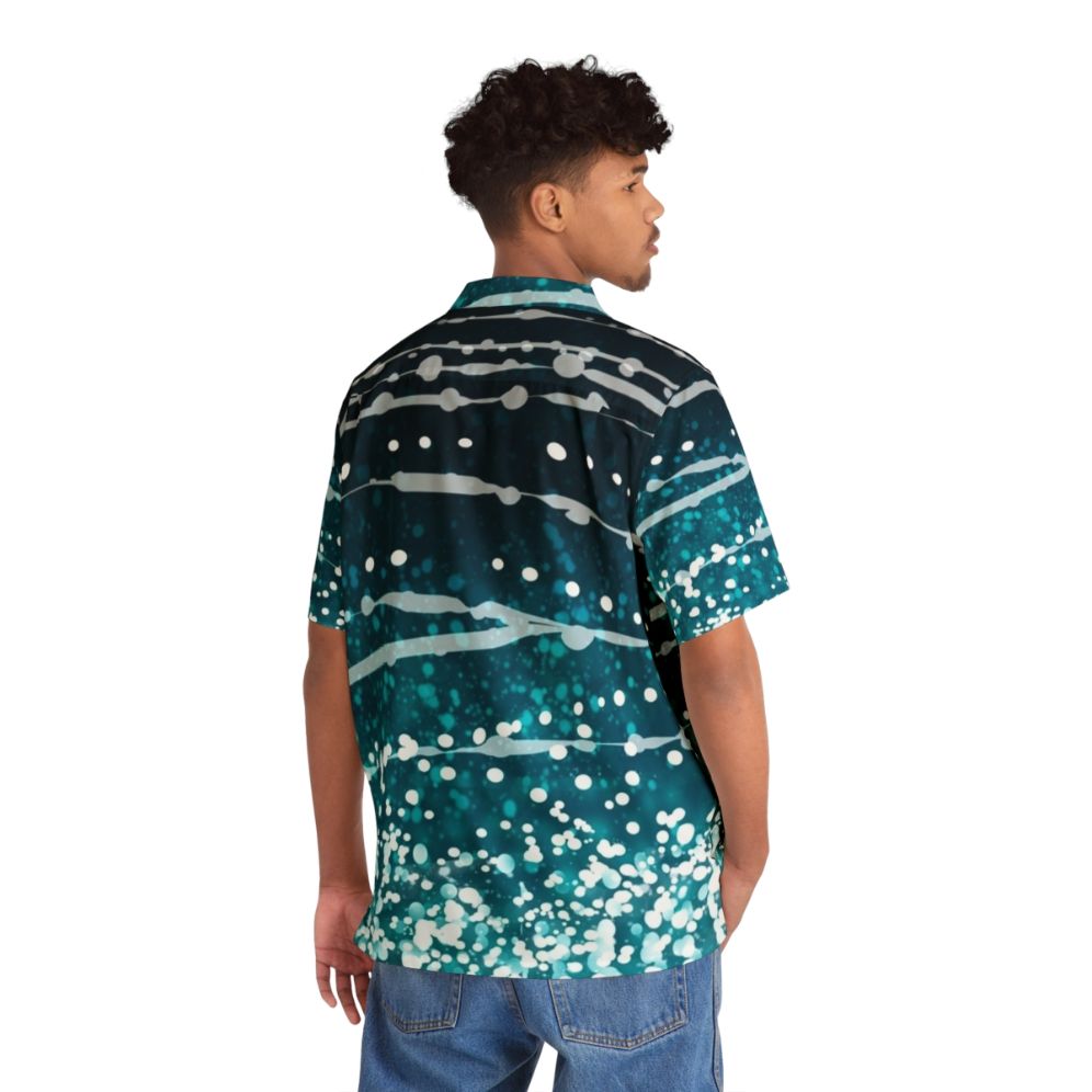 Whale Shark Pattern Hawaiian Shirt - People Back