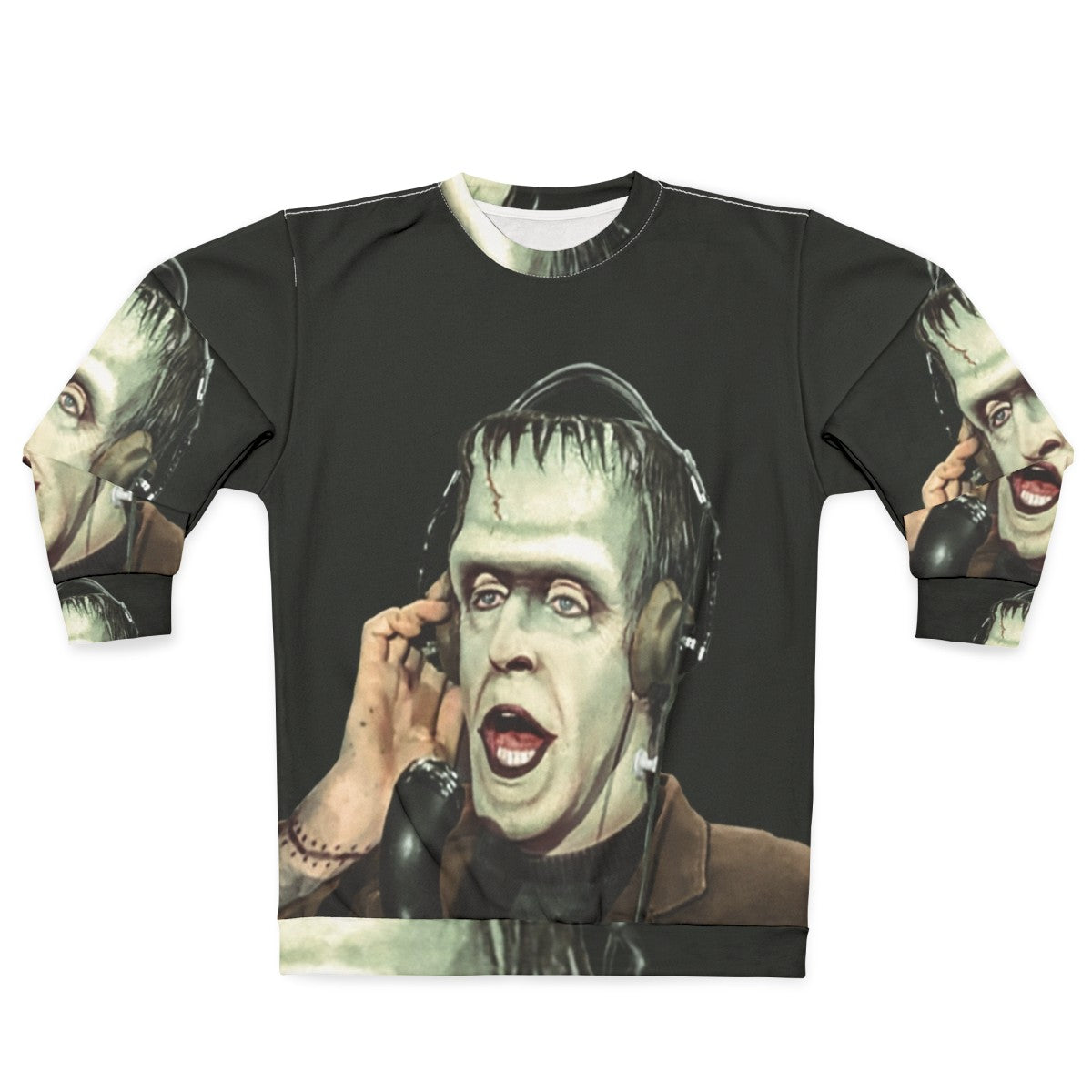 The Munsters Herman Munster at the Radio Unisex Sweatshirt