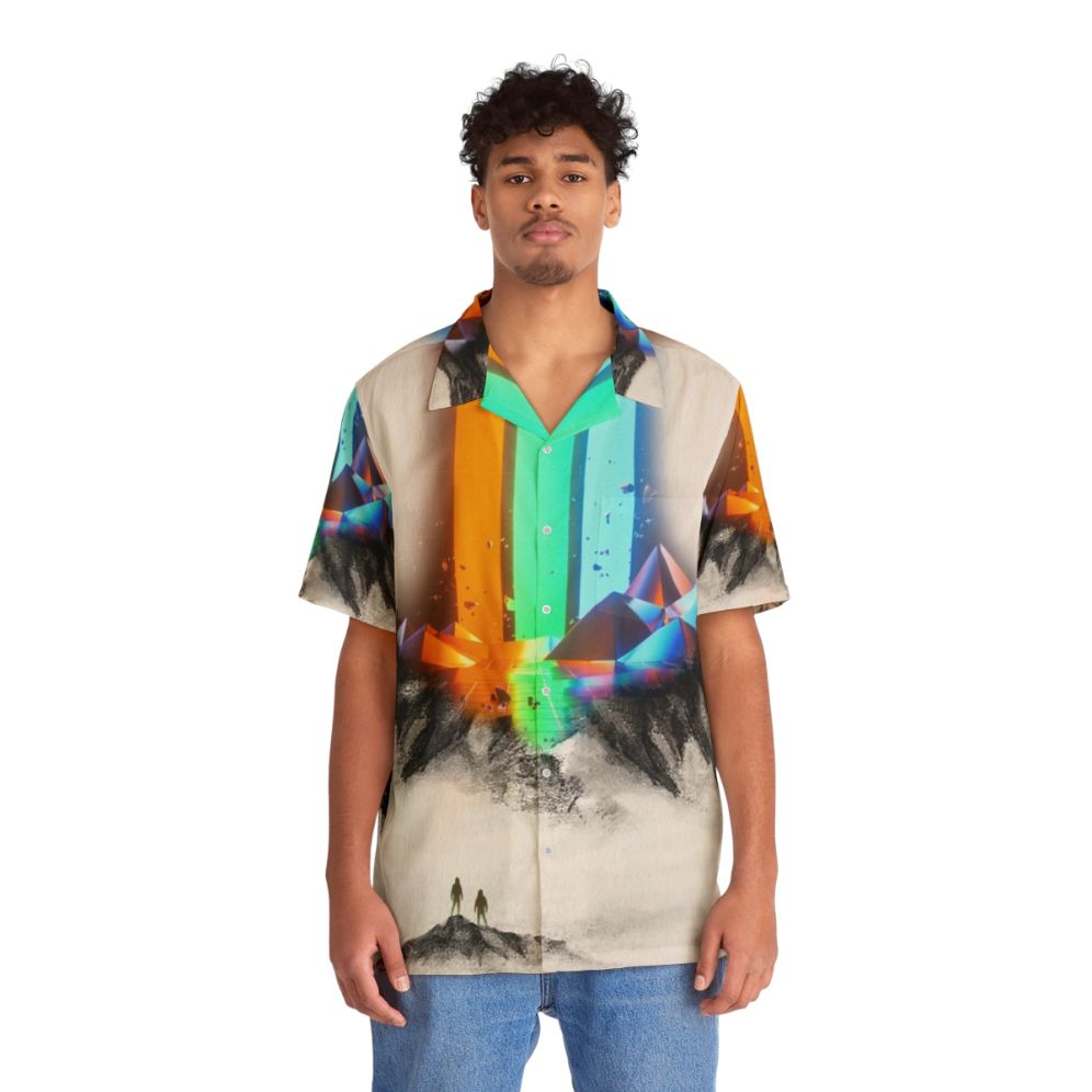 Imagine Dragons Hawaiian Shirt with Tropical Print Design - People Front