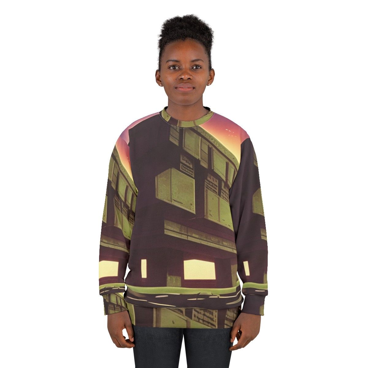 Monolith Sweatshirt - Brutalist Futuristic Fashion - women