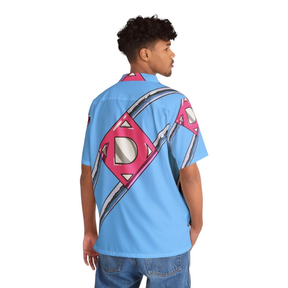 Diaperman Hawaiian Shirt featuring the iconic superhero logo - People Back