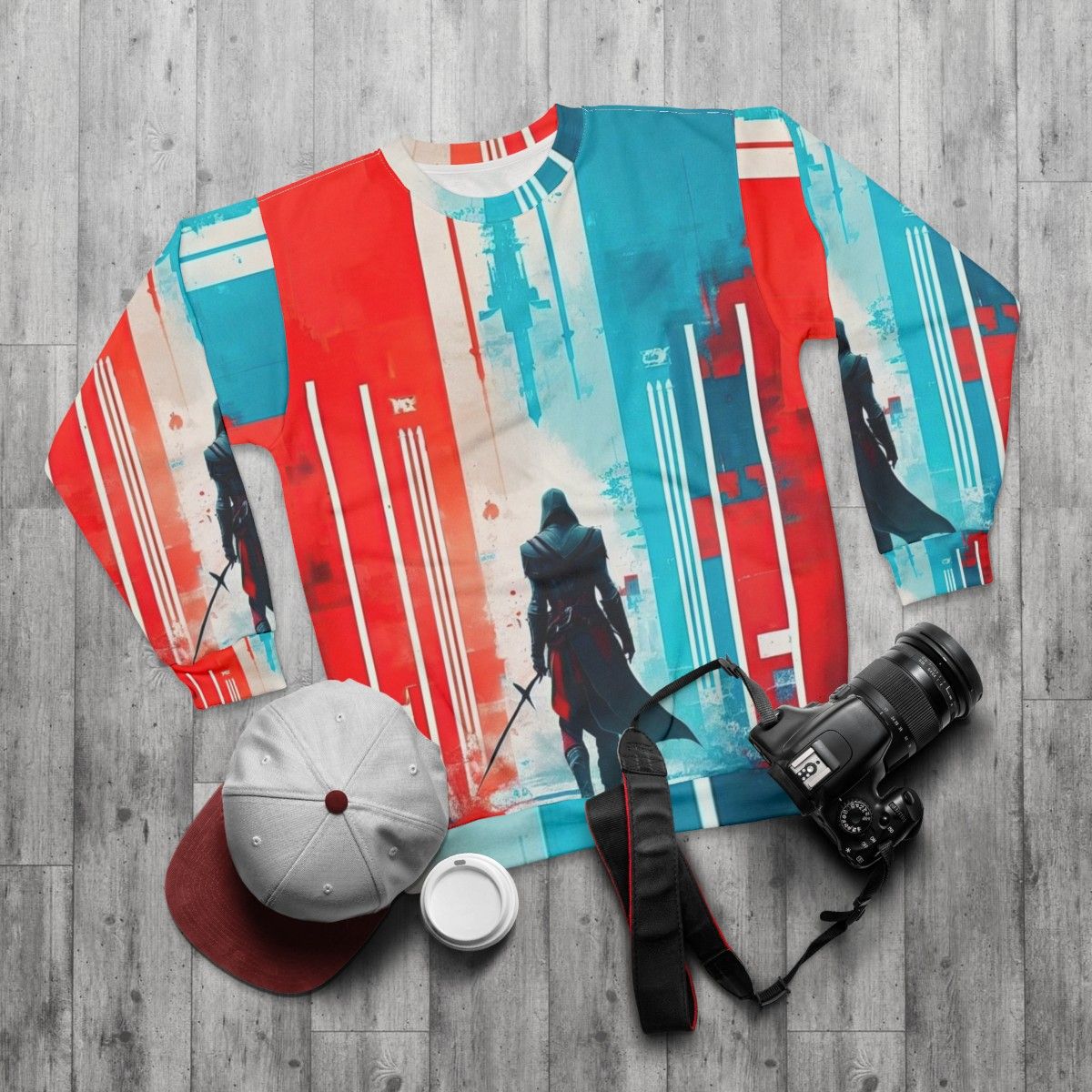 Assassins Creed Destiny Weaver Gaming Hoodie - flat lay