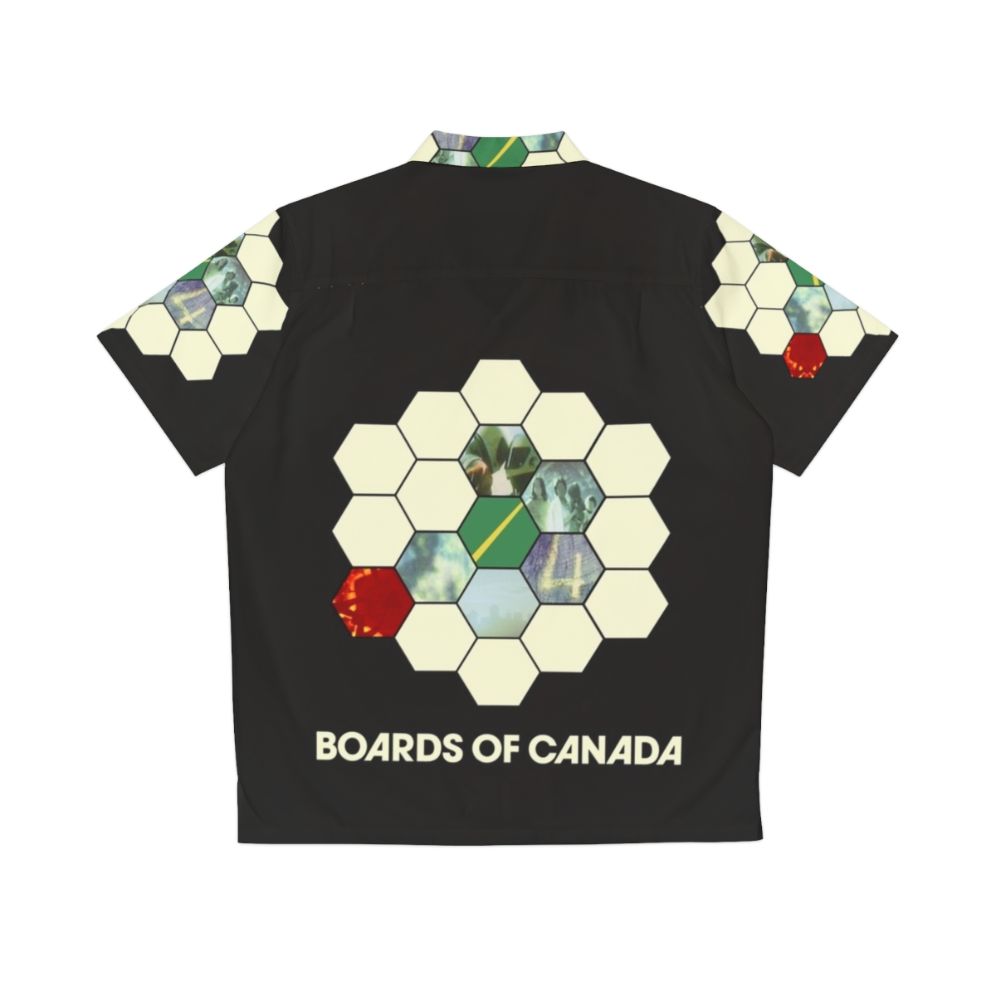 Boards of Canada inspired Hawaiian shirt with retro 80s electronic music vibes - Back