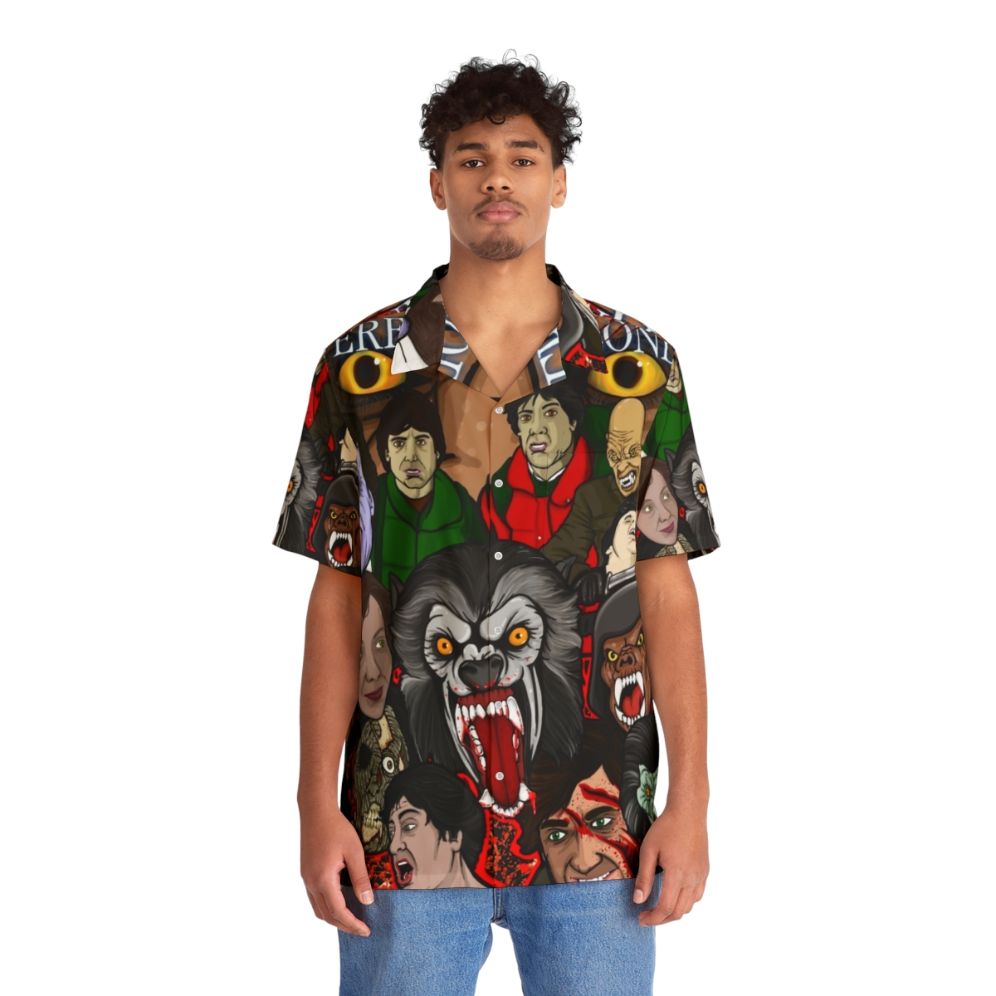 Horror Werewolf Hawaiian Shirt - People Front