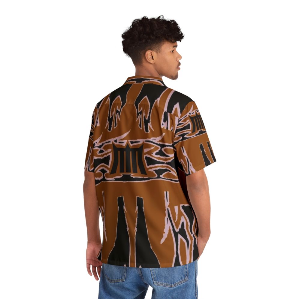 Riveted Hawaiian Shirt with Acceleracers and Metal Maniacs Designs - People Back