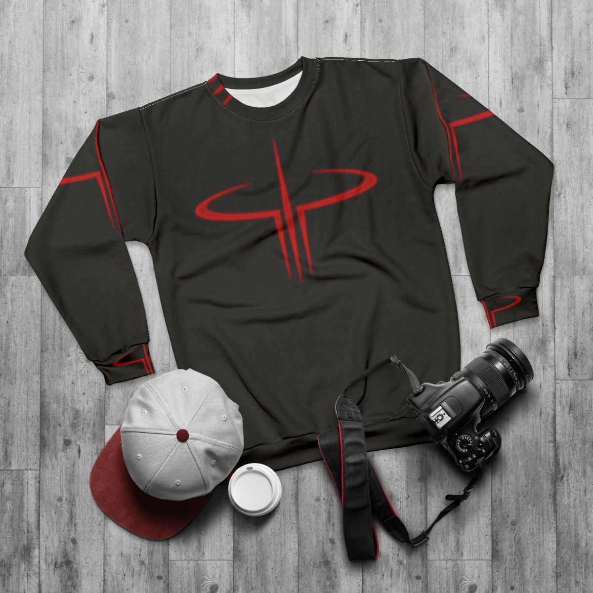 Quake III Arena Gaming Sweatshirt - flat lay