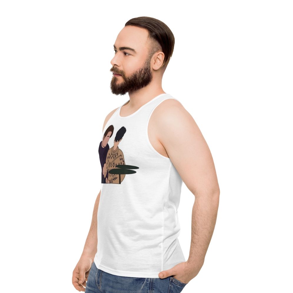 Heartstopper Nick and Charlie Unisex Tank Top - men side