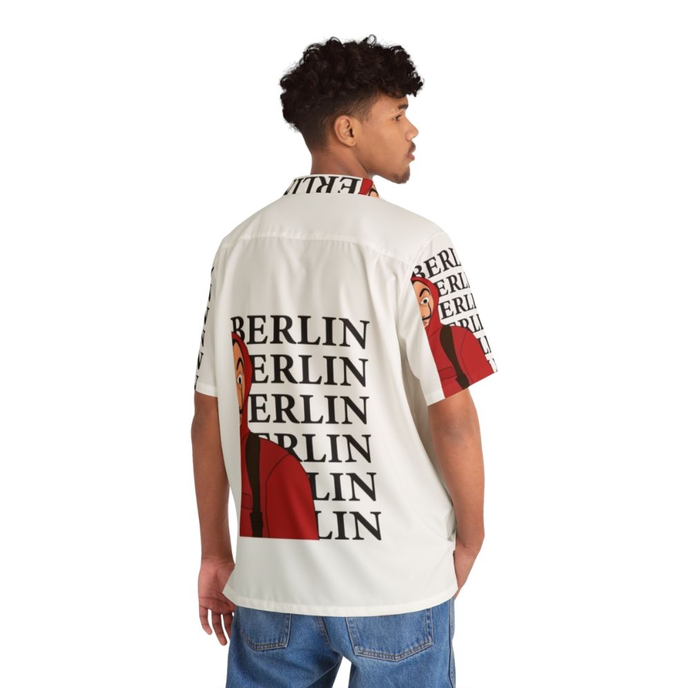 Berlin from Money Heist wearing Hawaiian shirt with typography design - People Back