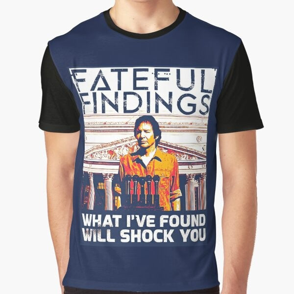 Fateful Findings graphic t-shirt featuring indie film director Neil Breen's iconic style