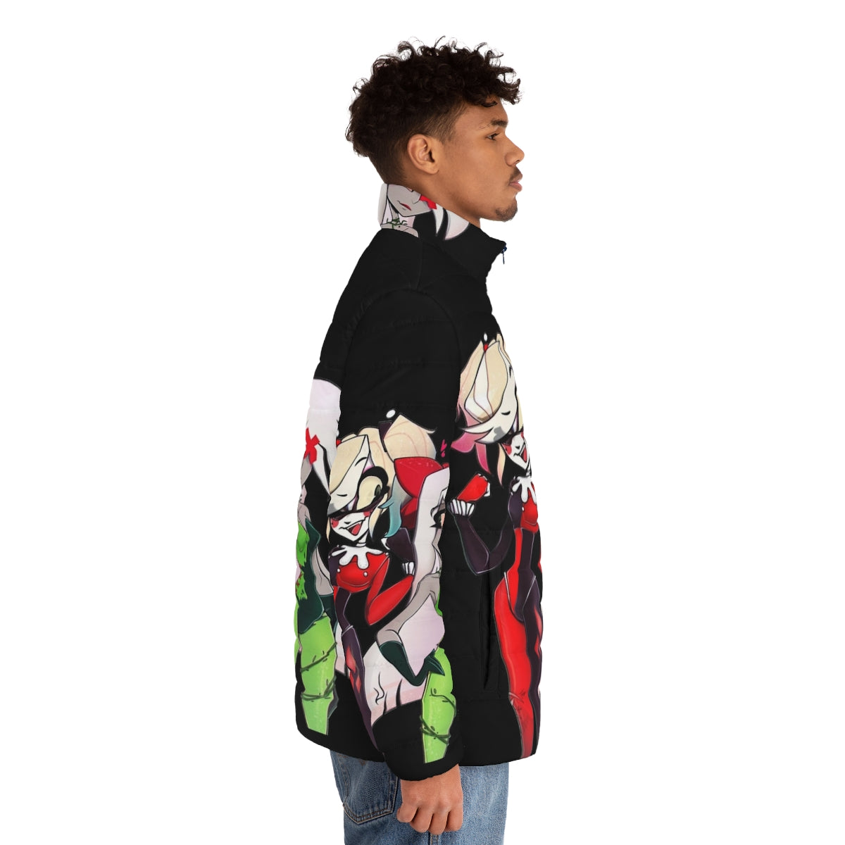 Hazbin Hotel Charlie Morningstar Puffer Jacket - Anime Inspired Outerwear - men side right