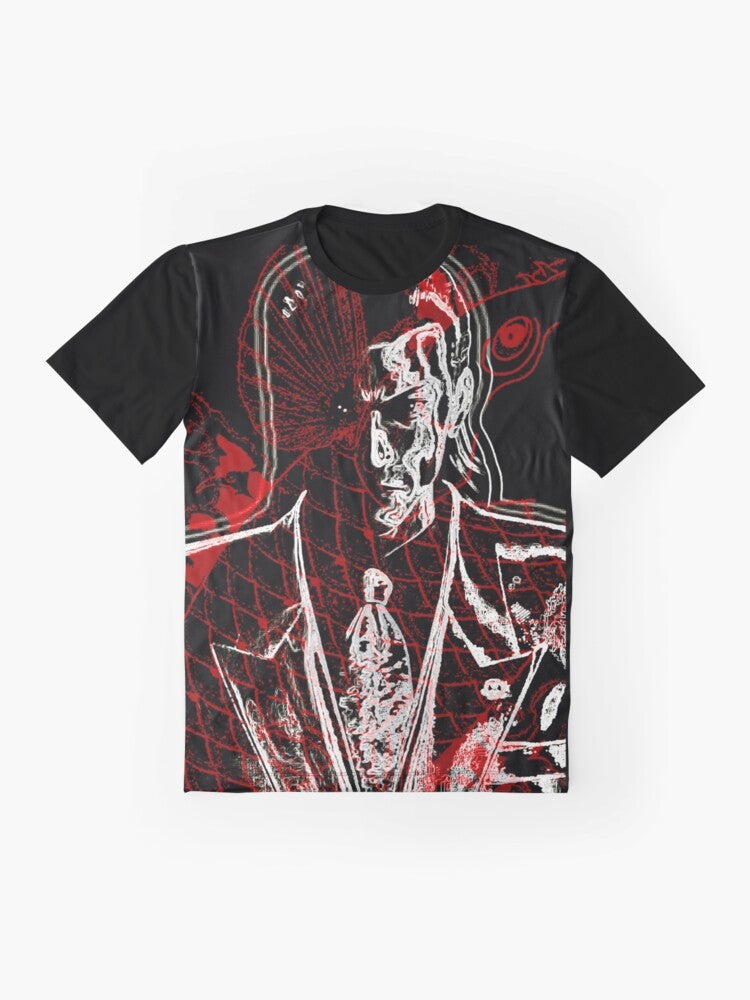 Fallen Kyodai Yakuza Graphic T-Shirt featuring Nishikiyama from the Ryu ga Gotoku (Yakuza) game series - Flat lay