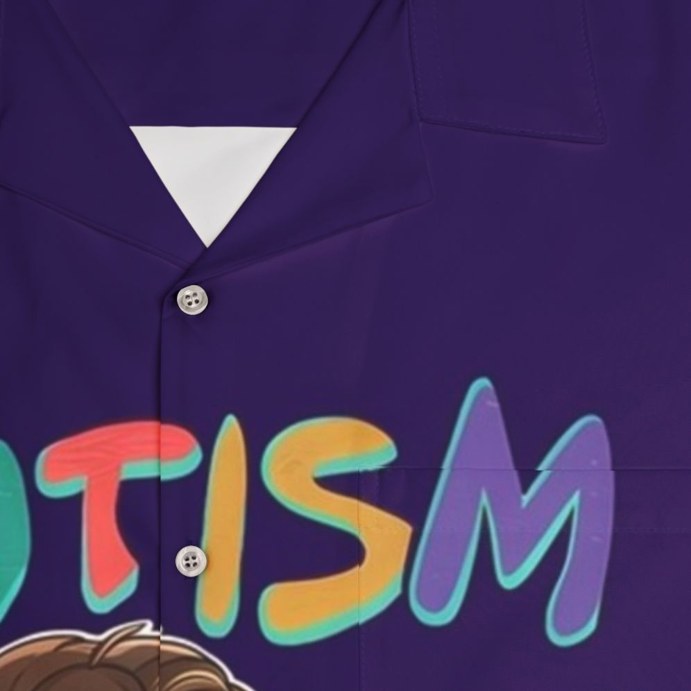 Autism Mom Hawaiian Shirt with Inspiring Design - Detail