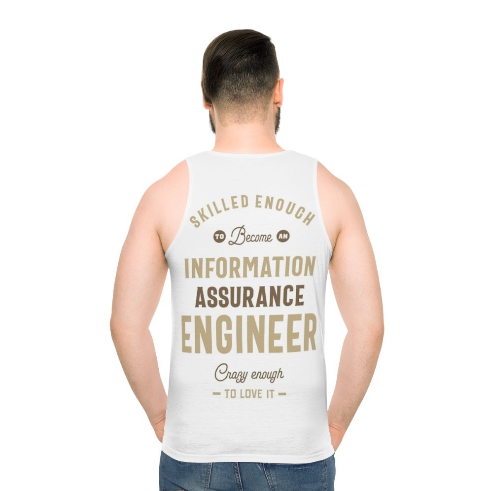 Information Assurance Engineer Unisex Tank Top - men back