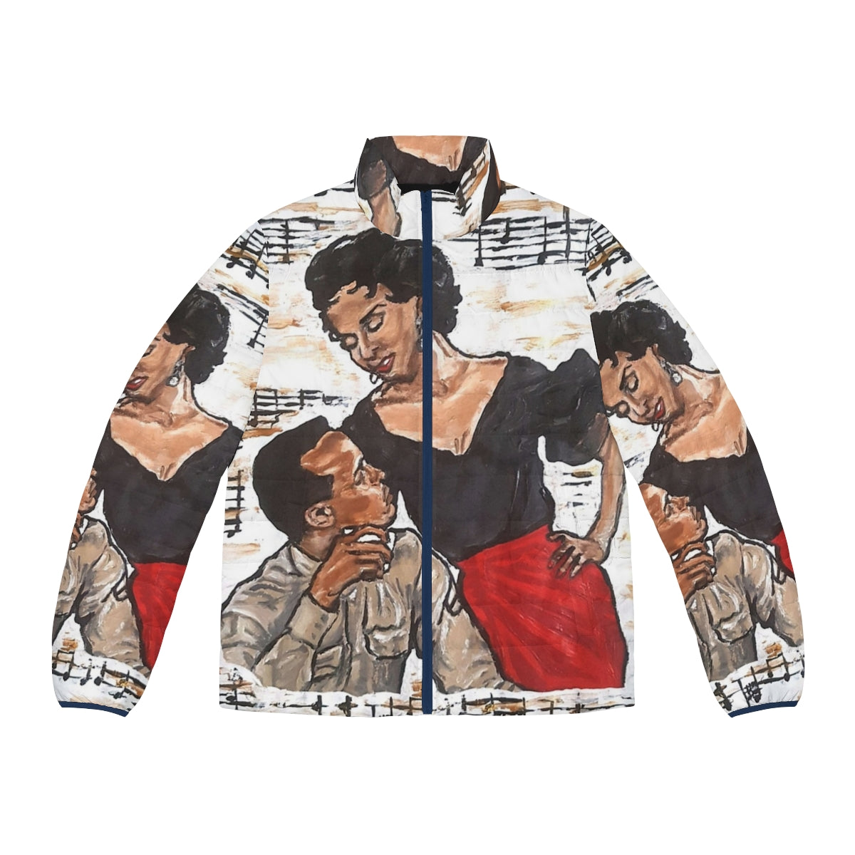 Carmen Jones' "That's Love" puffer jacket in a cozy, warm design perfect for winter fashion