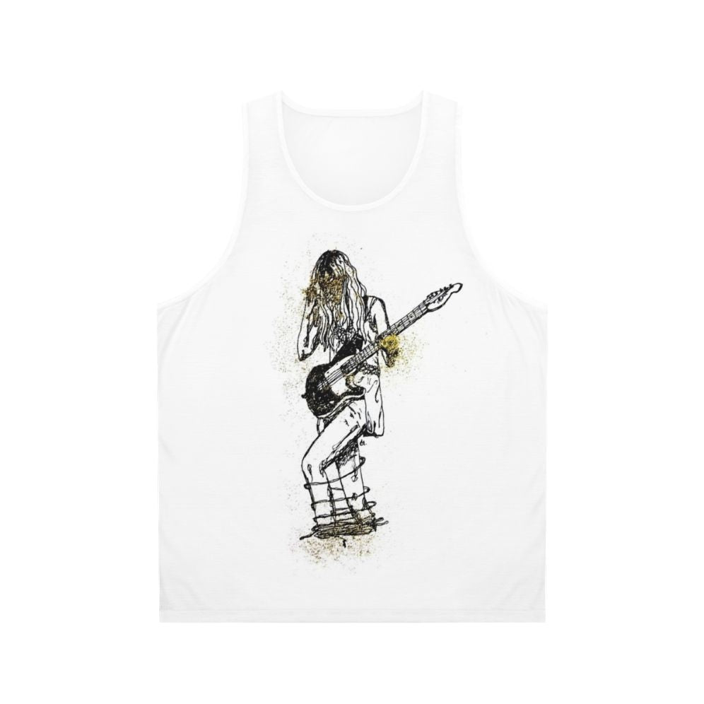 Unisex indie music tank top with Wolf Alice artwork