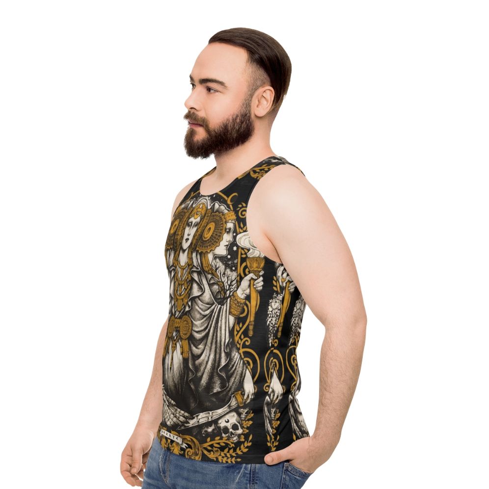 Iberian Hecate Unisex Art Nouveau Tank Top - men side