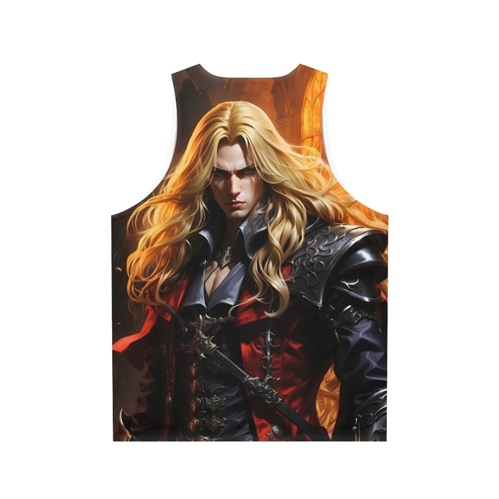 Alucard the Vampire Warrior Castlevania Unisex Tank Top - Back