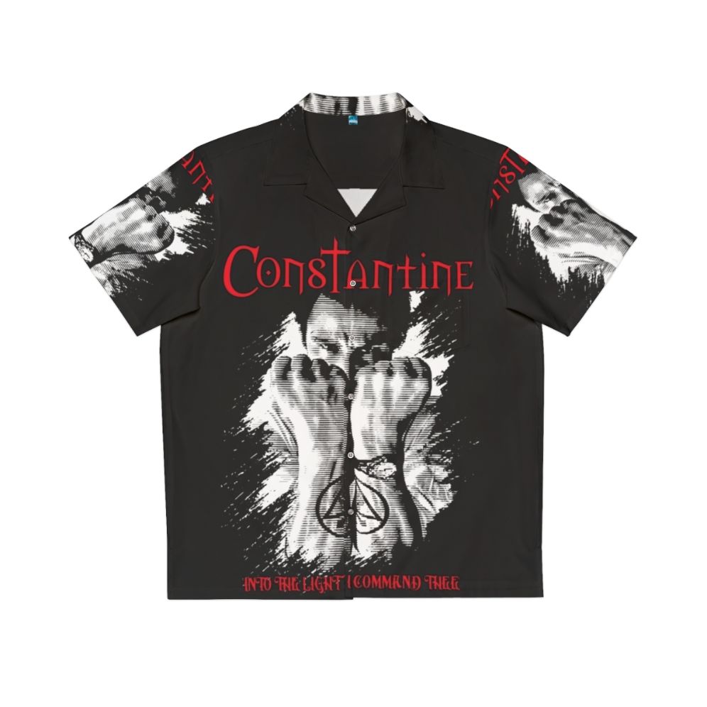 J Constantine Horror-Inspired Hawaiian Shirt