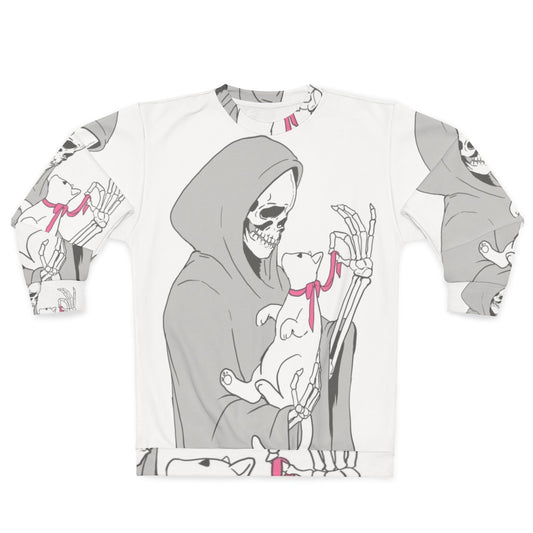 Reaper with Cute Kitten Sweatshirt