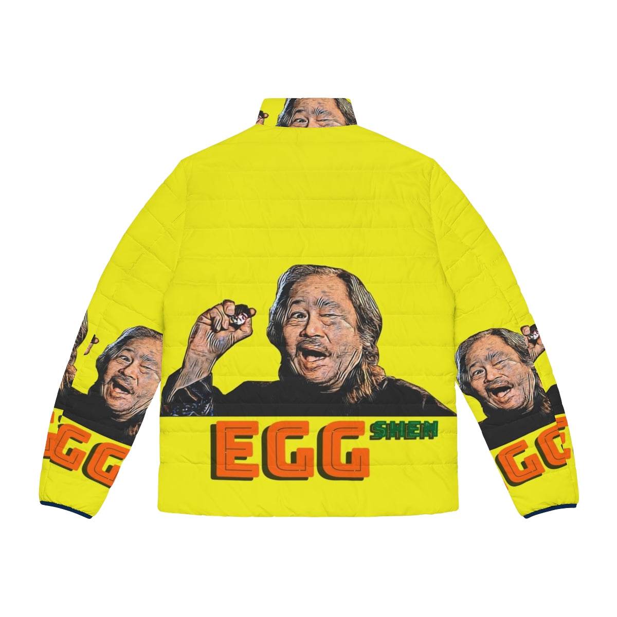 Egg Shen Puffer Jacket from the cult classic film Big Trouble in Little China - Back