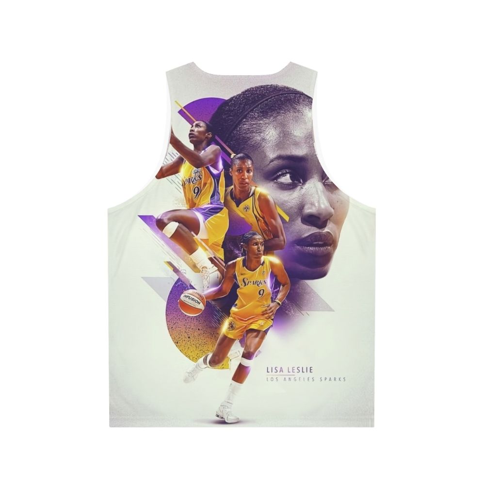 Lisa Leslie Unisex Basketball Tank Top - Back