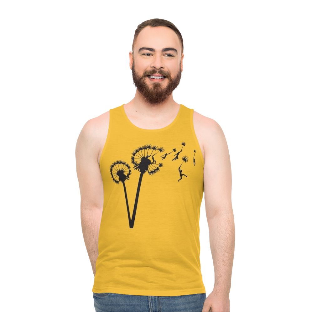 Dandelion people flight unisex tank top - men