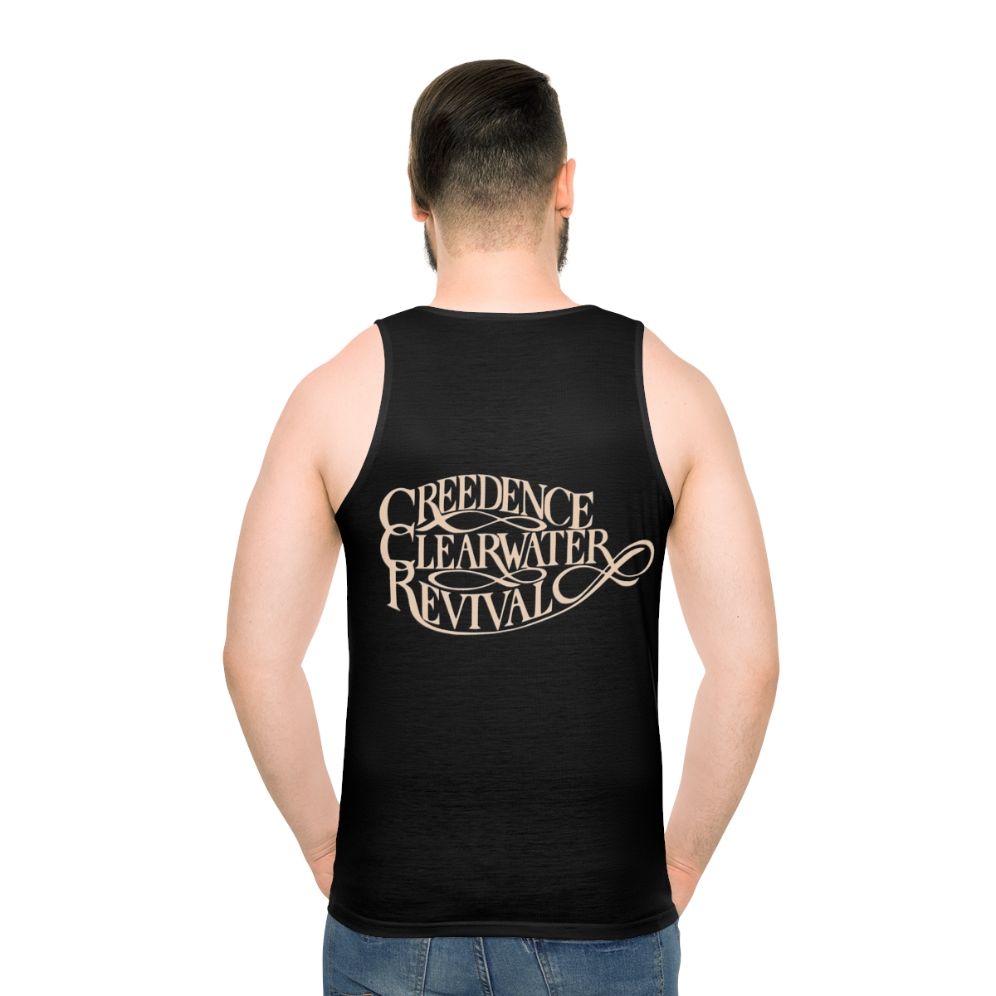 Vintage Credence Clearwater Revival Unisex Tank Top - men back