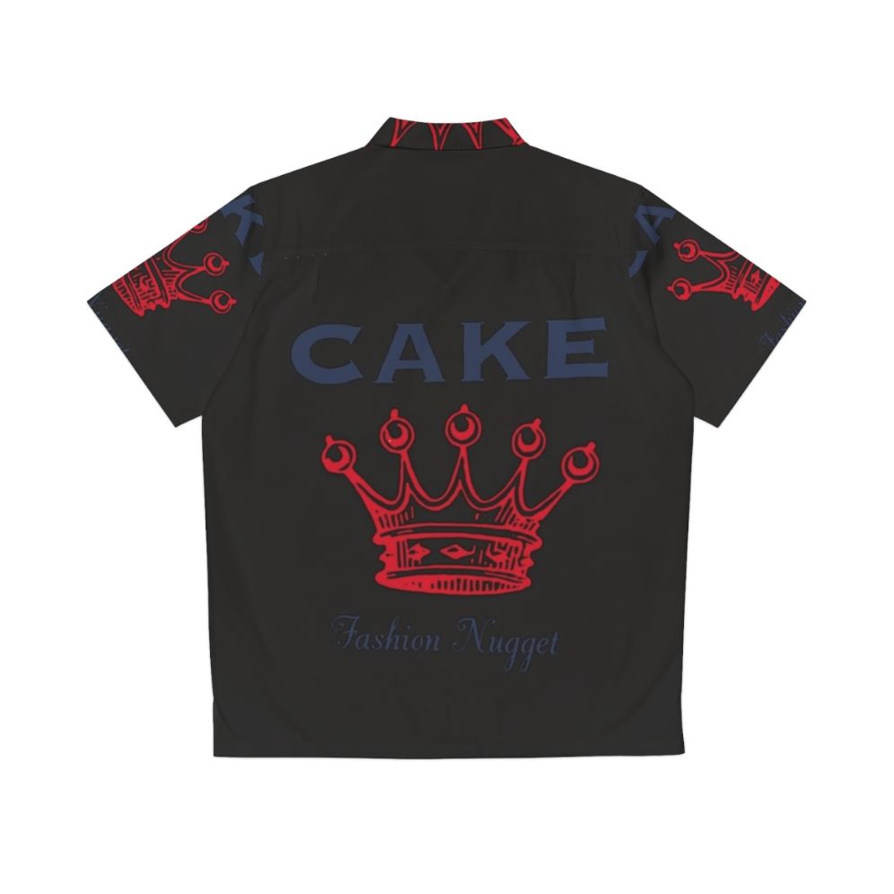 Cake Band Hawaiian Shirt with Punk Rock Fashion Design - Back