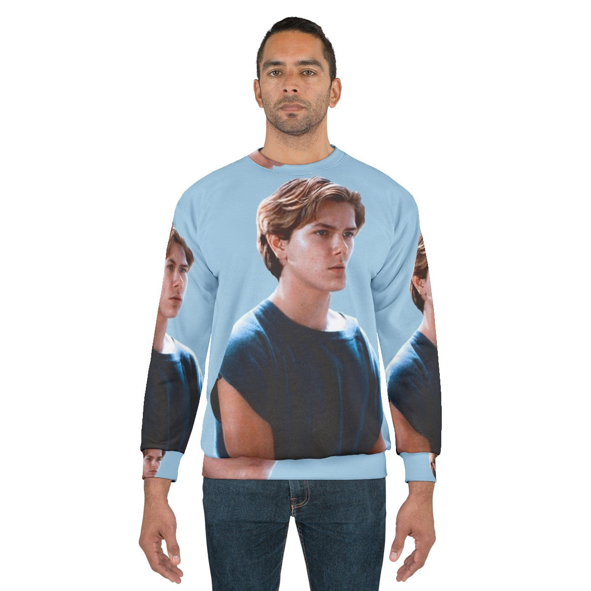 River Phoenix inspired sweatshirt featuring the iconic actor - men