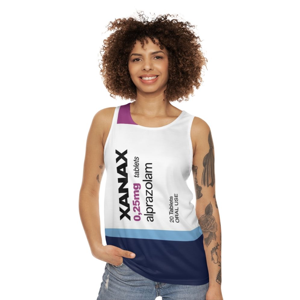 Unisex 'Xanax' sarcastic humor tank top - women