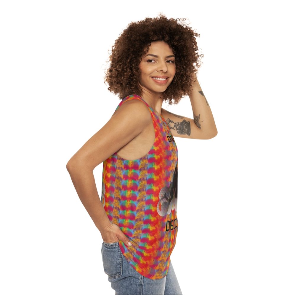 Disco-inspired Star Trek unisex tank top - women side