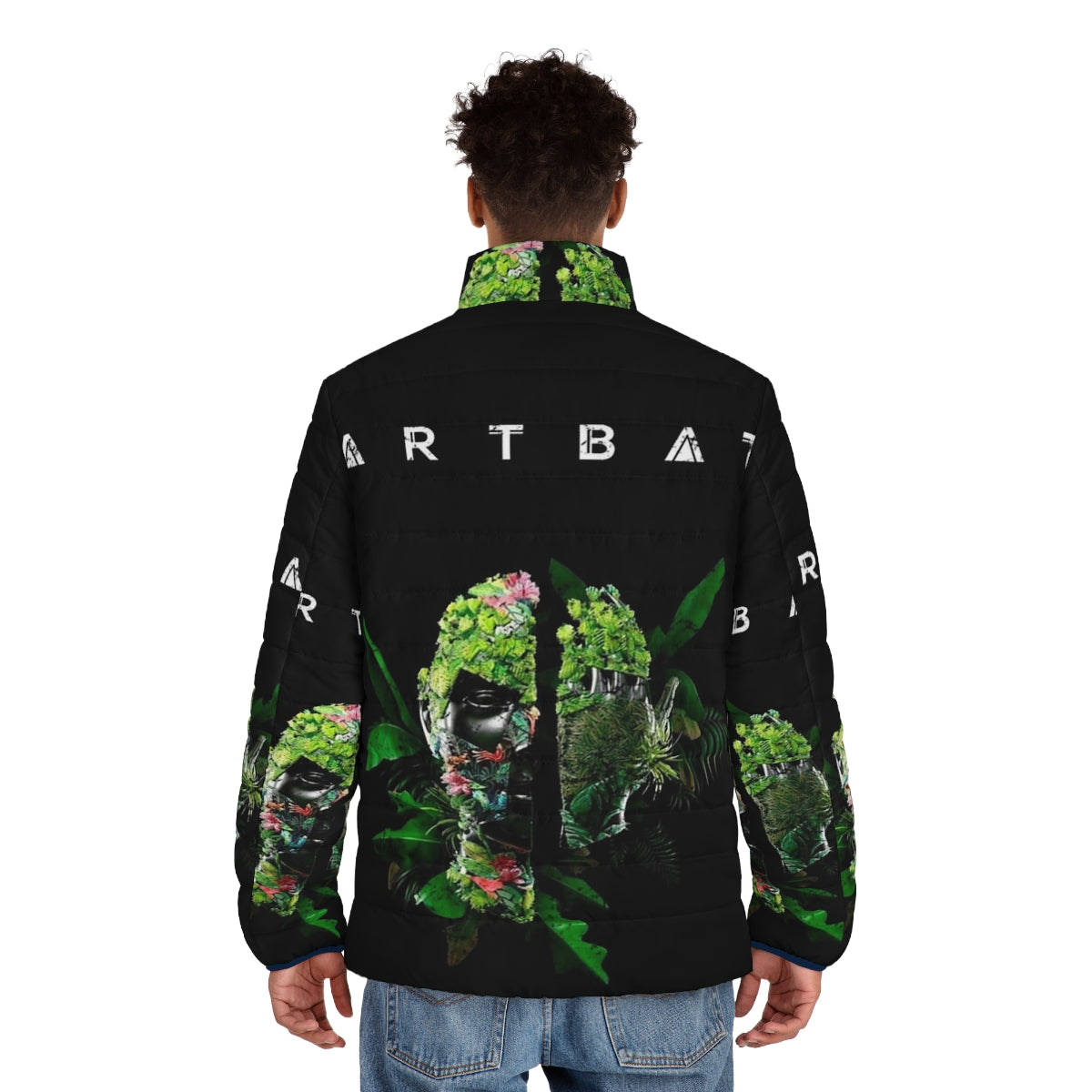 Artbat Puffer Jacket - A stylish and warm winter outerwear designed for music fans - men back