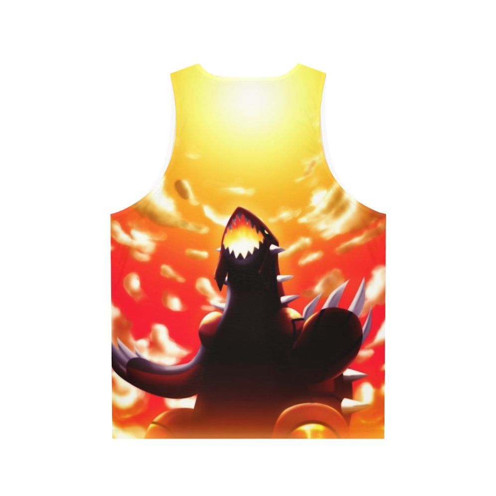 Groudon Pokemon Fan Art Unisex Tank Top - Back