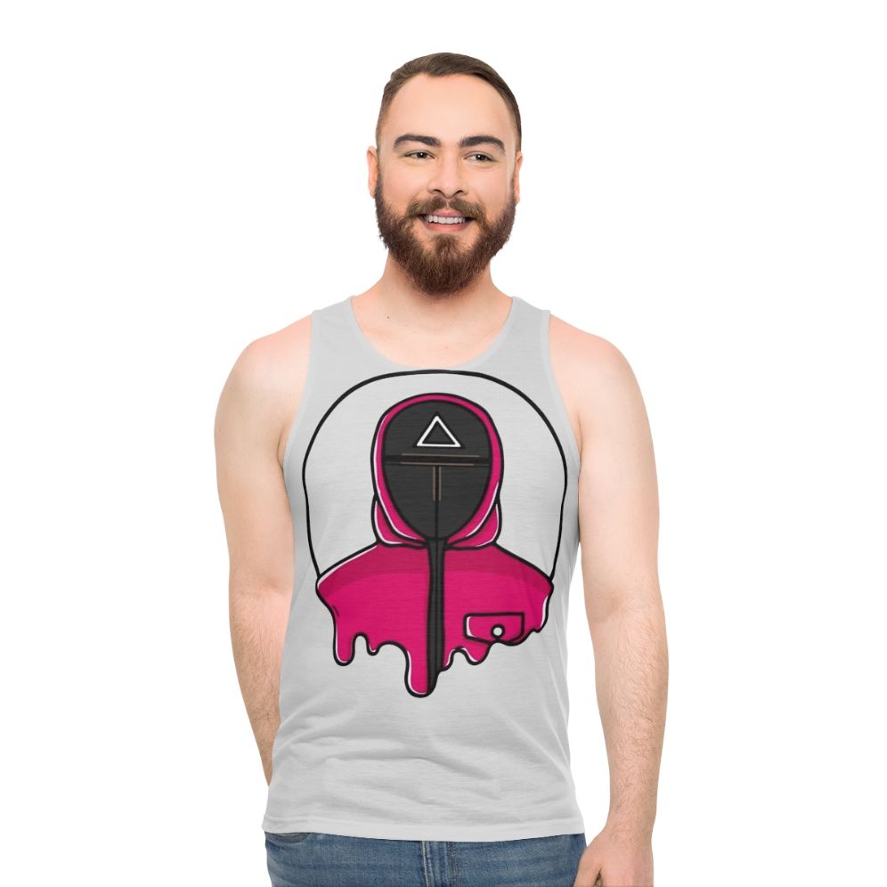 Unisex Squid Game Guard Triangle Tank Top - men