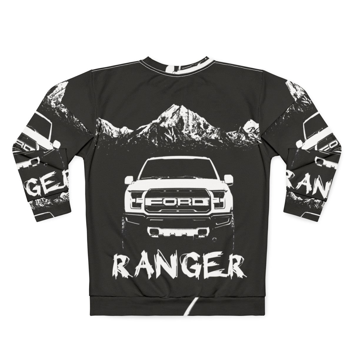 Ford Ranger Sweatshirt with Overlanding and Country Designs - Back