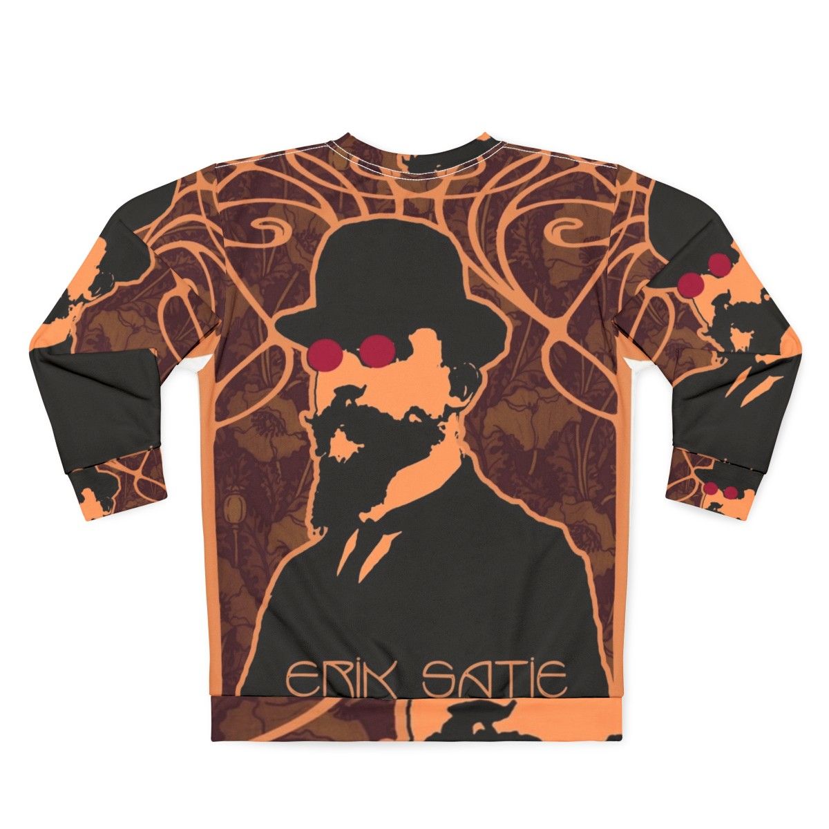 Erik Satie Psychedelic Purple Dream Sweatshirt - Back