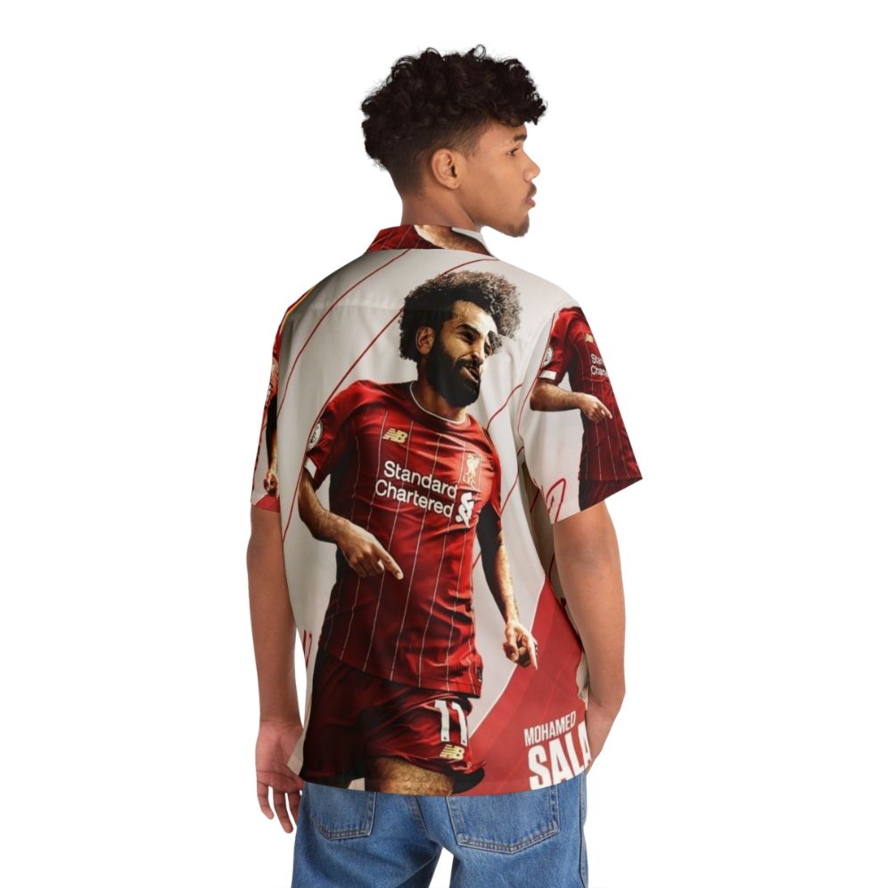 Mohamed Salah Art Wallpaper Hawaiian Shirt - People Back